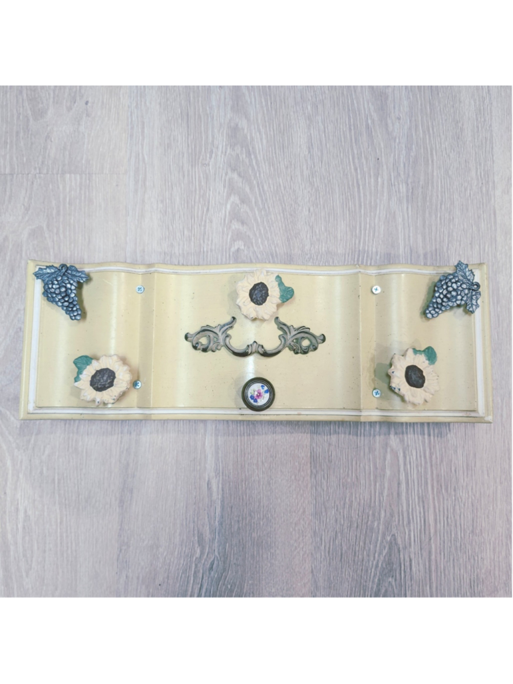 Handmade wall knob hook shelf repurposed drawer front